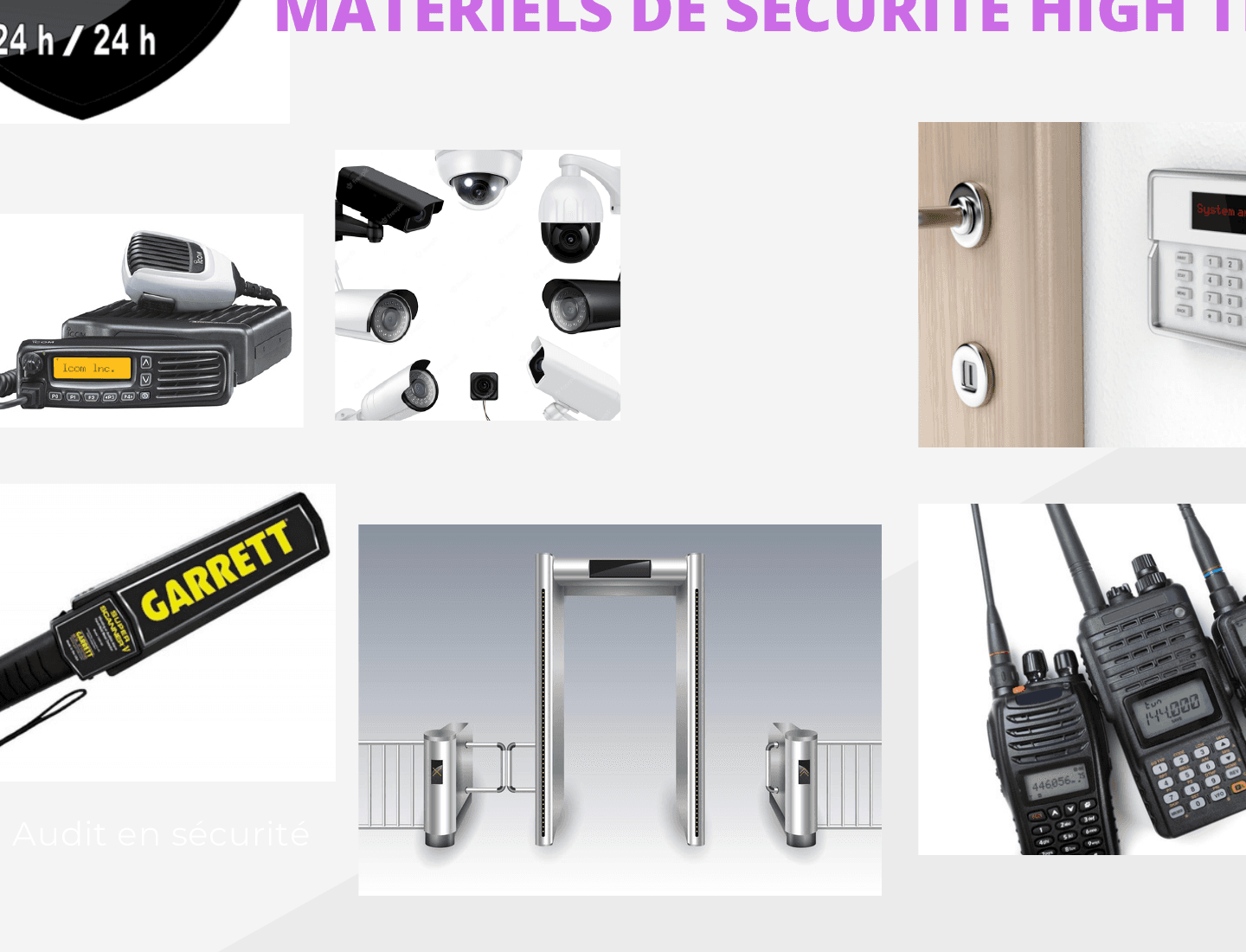 Équipements de sécurité électronique